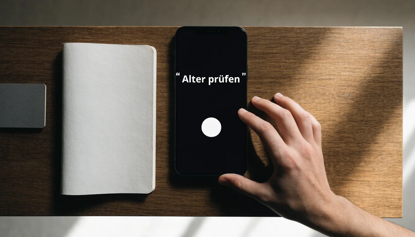Ein Füllfederhalter liegt auf einer leeren Schreibunterlage aus Leder neben einer Messinglampe.